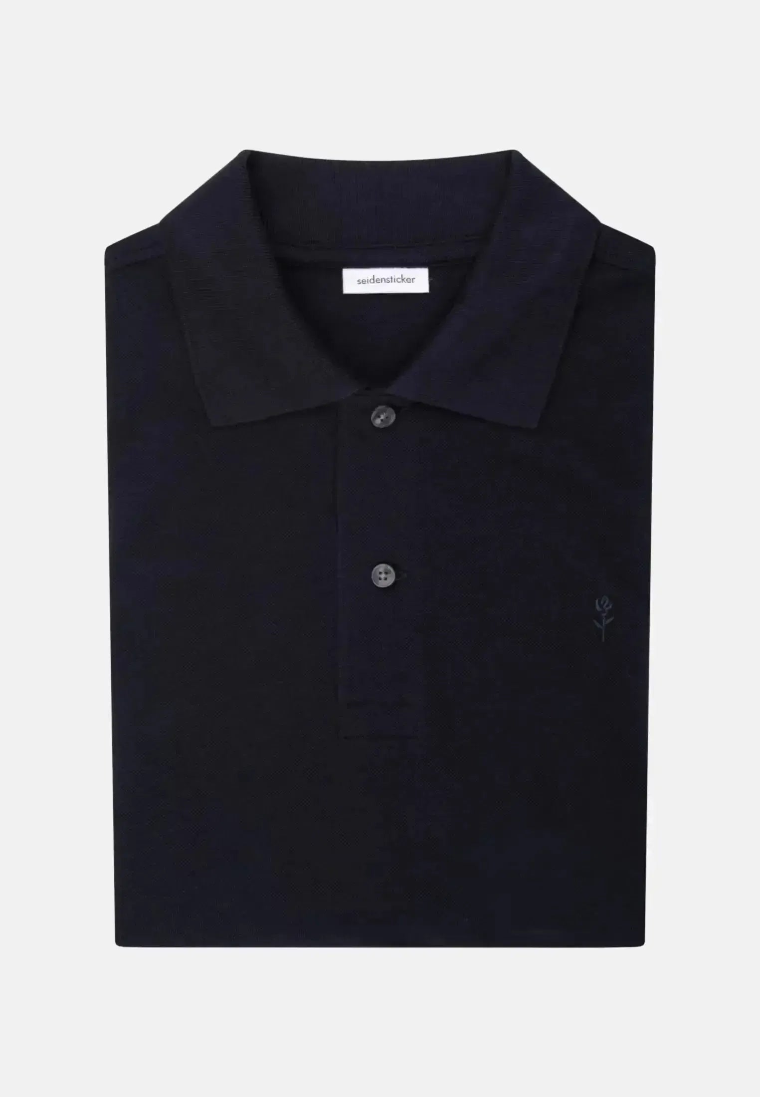 Seidensticker-Seidensticker Regular Fit Pique Polo Shirt Dark Blue-NORTHERN THREADS DESIGNER MENSWEAR