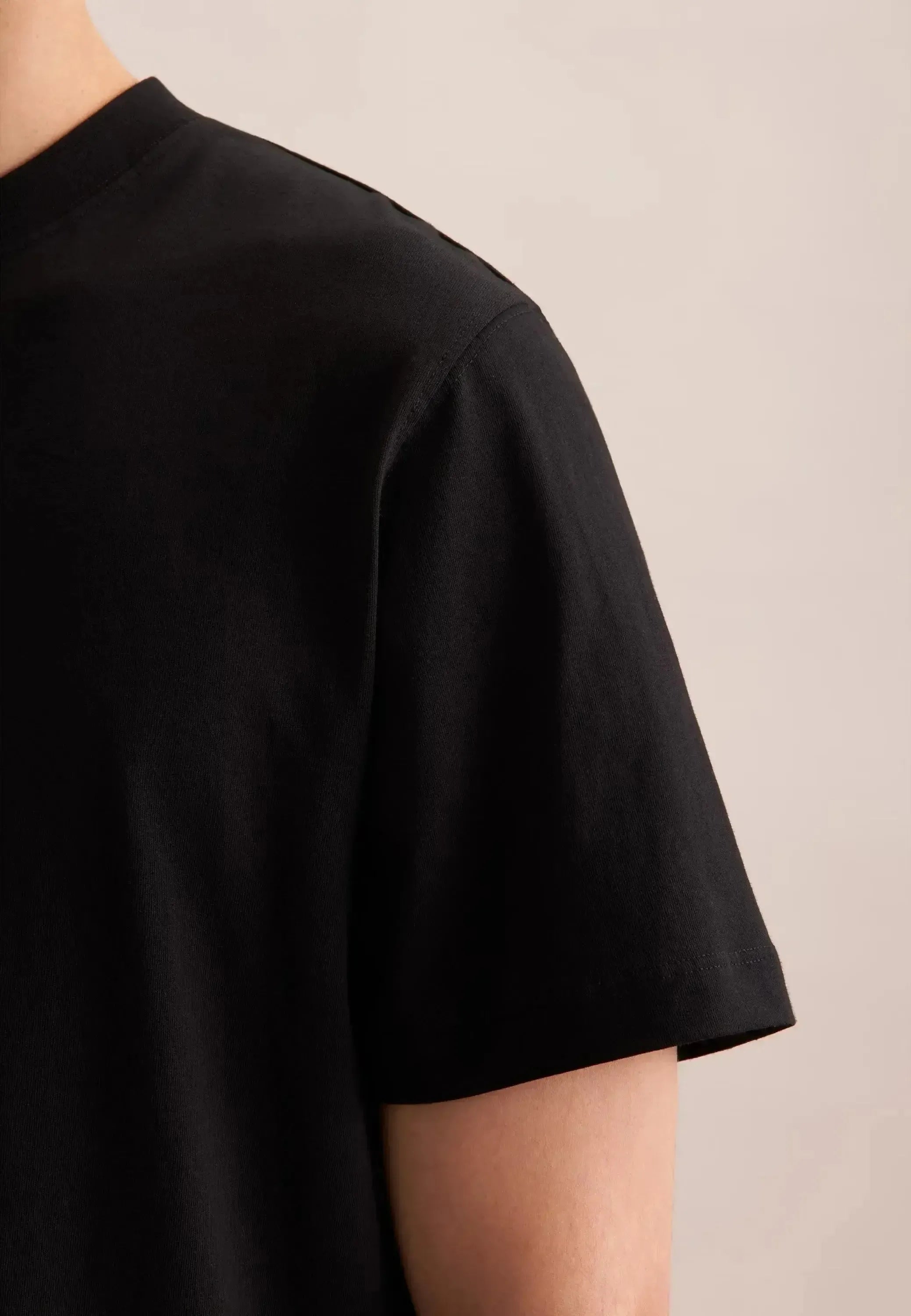 Seidensticker-Seidensticker Single Jersey T-Shirt Black-NORTHERN THREADS DESIGNER MENSWEAR