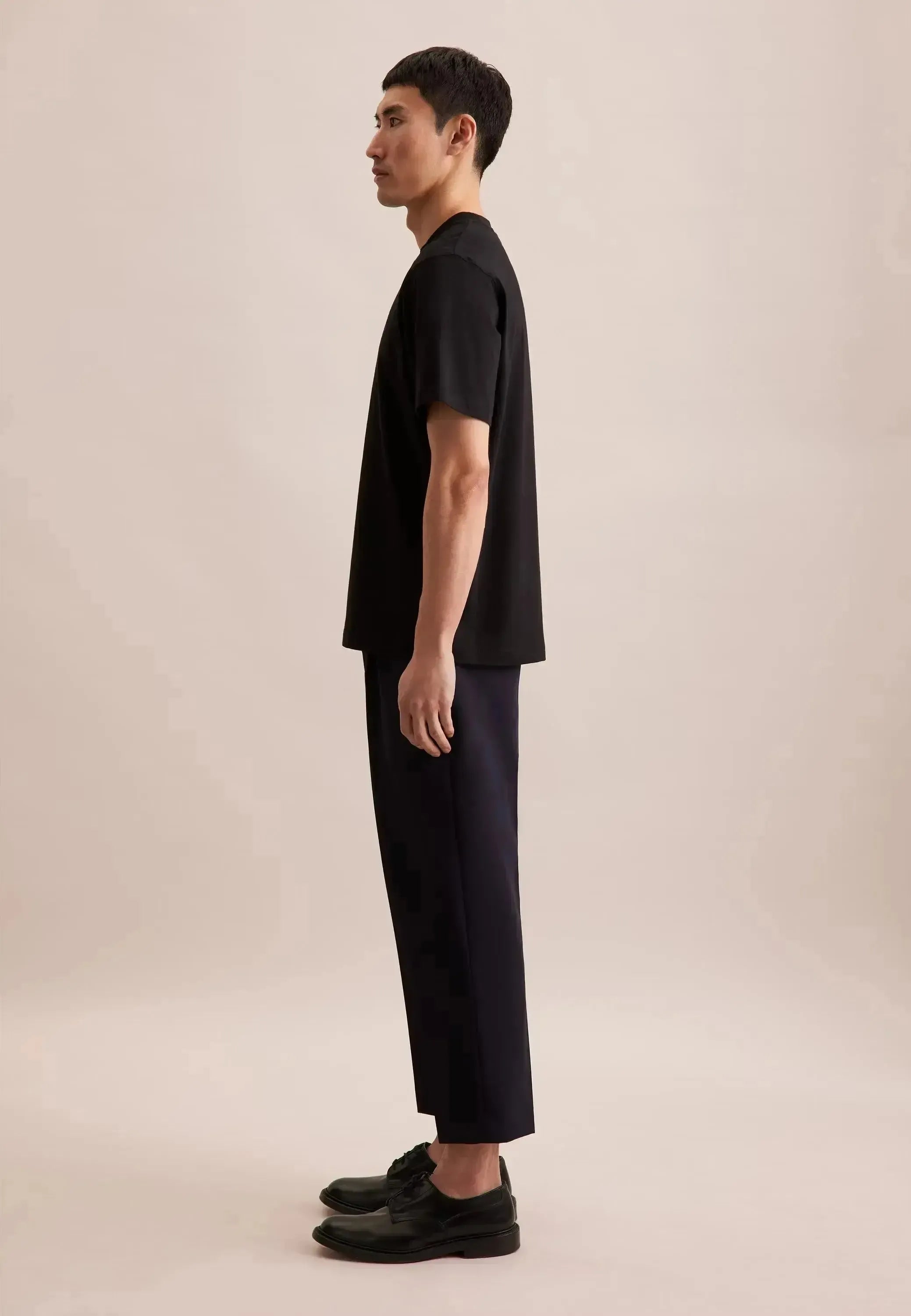 Seidensticker-Seidensticker Single Jersey T-Shirt Black-NORTHERN THREADS DESIGNER MENSWEAR