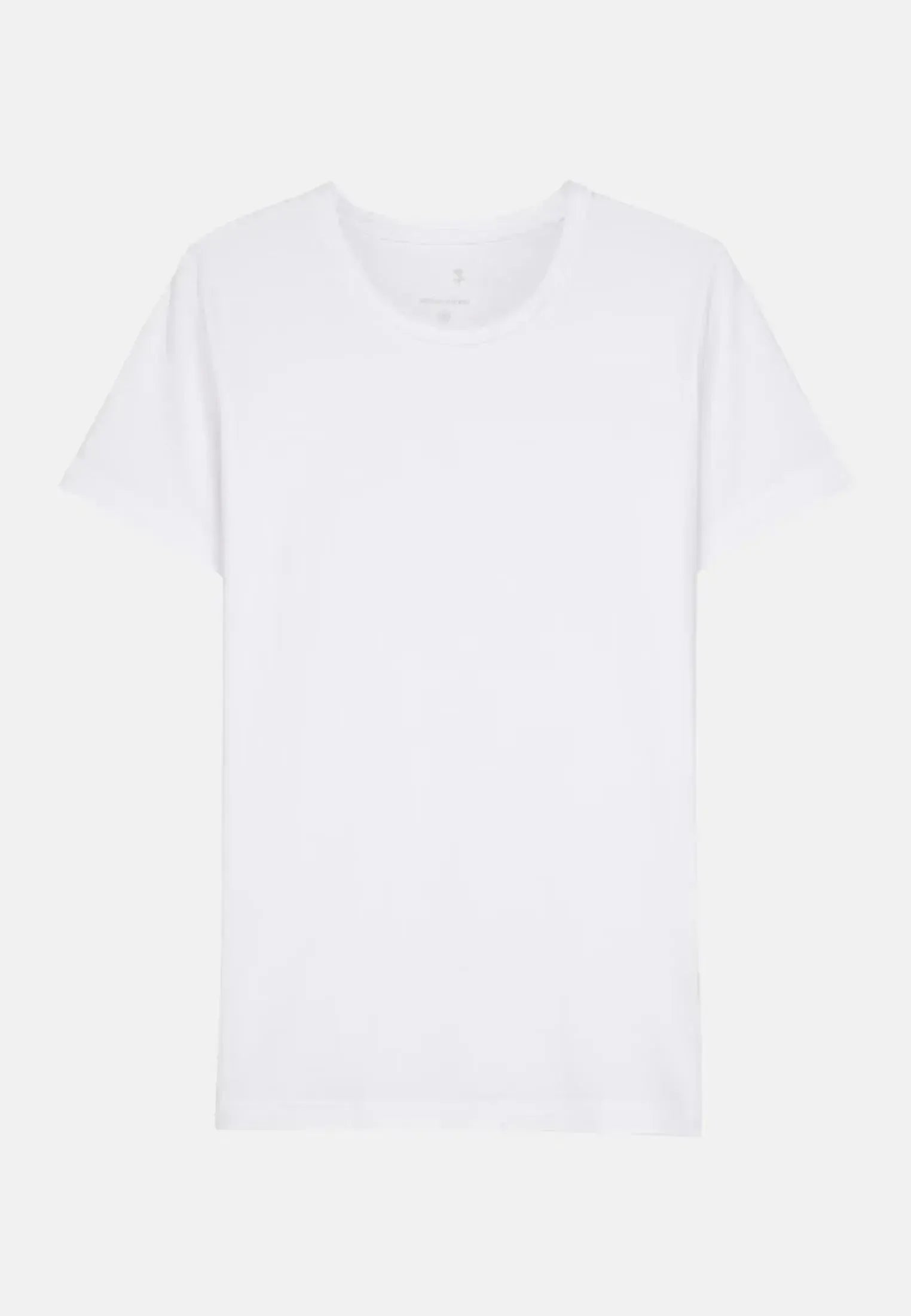 Seidensticker-Seidensticker Stretch Cotton T-Shirt White-NORTHERN THREADS DESIGNER MENSWEAR