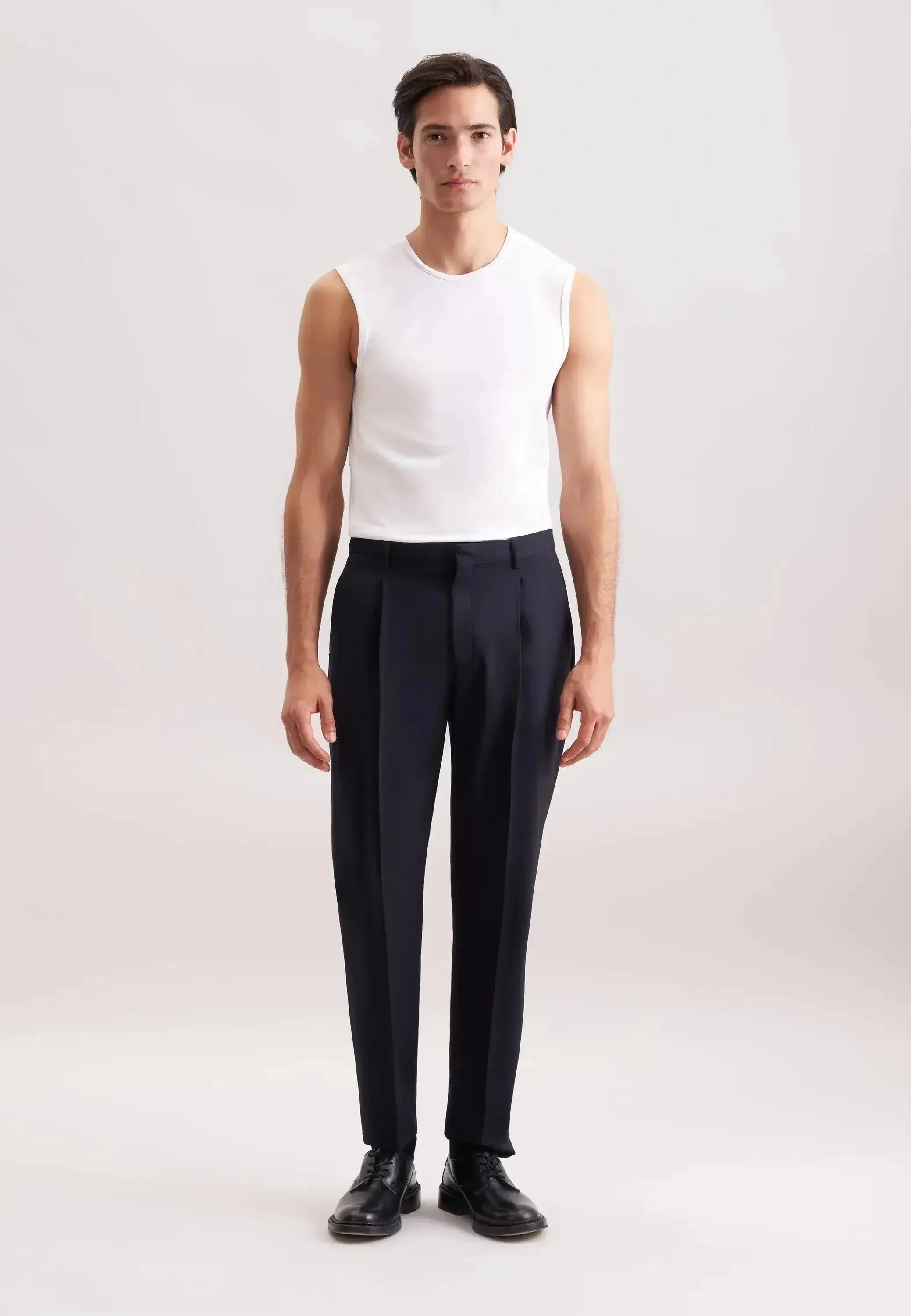 Seidensticker-Seidensticker Stretch Cotton Vest White-NORTHERN THREADS DESIGNER MENSWEAR