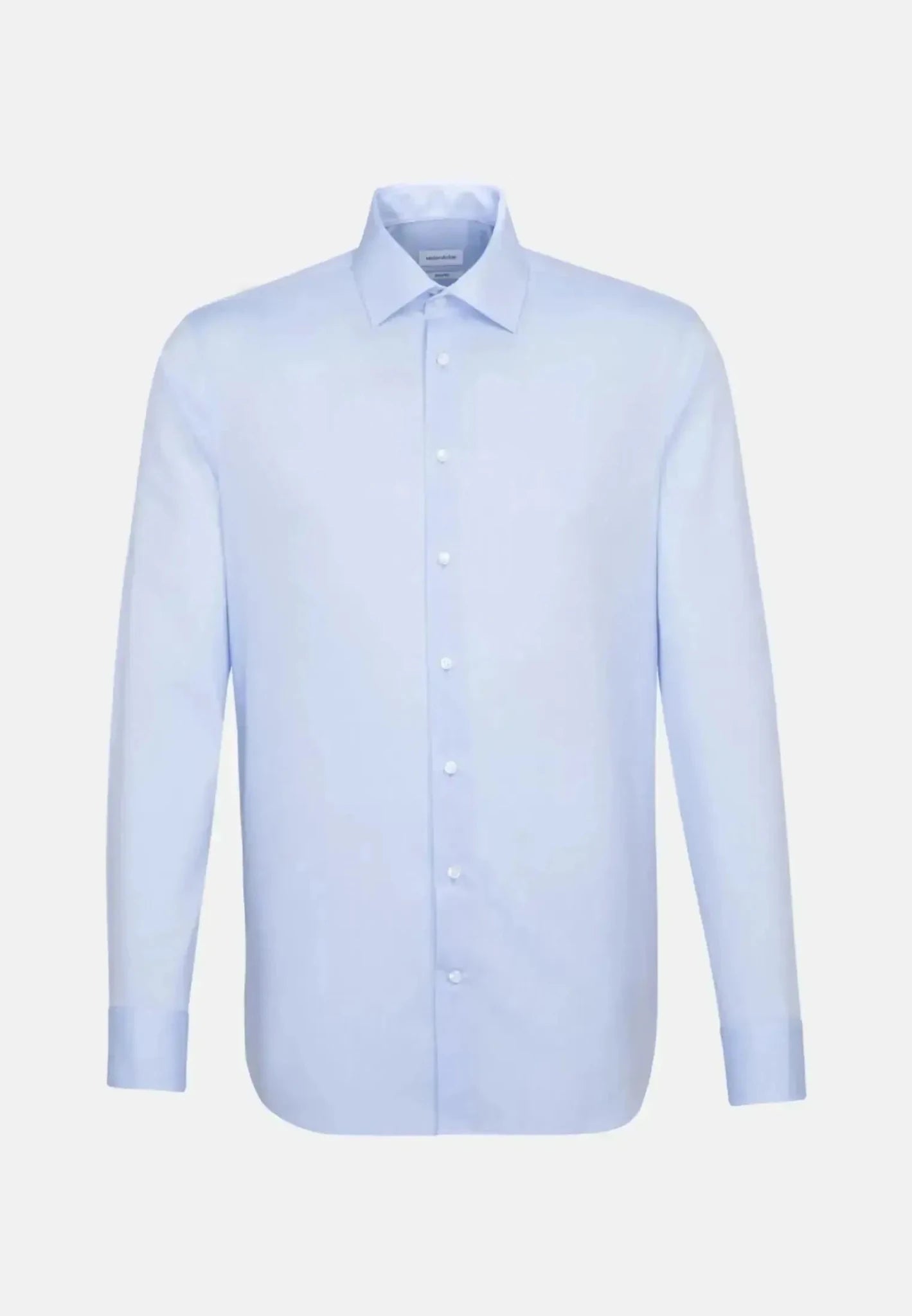 Seidensticker Shaped Fit No Iron Kent Collar Business Shirt Light Blue - 01.022000-15-38 - northern threads uk