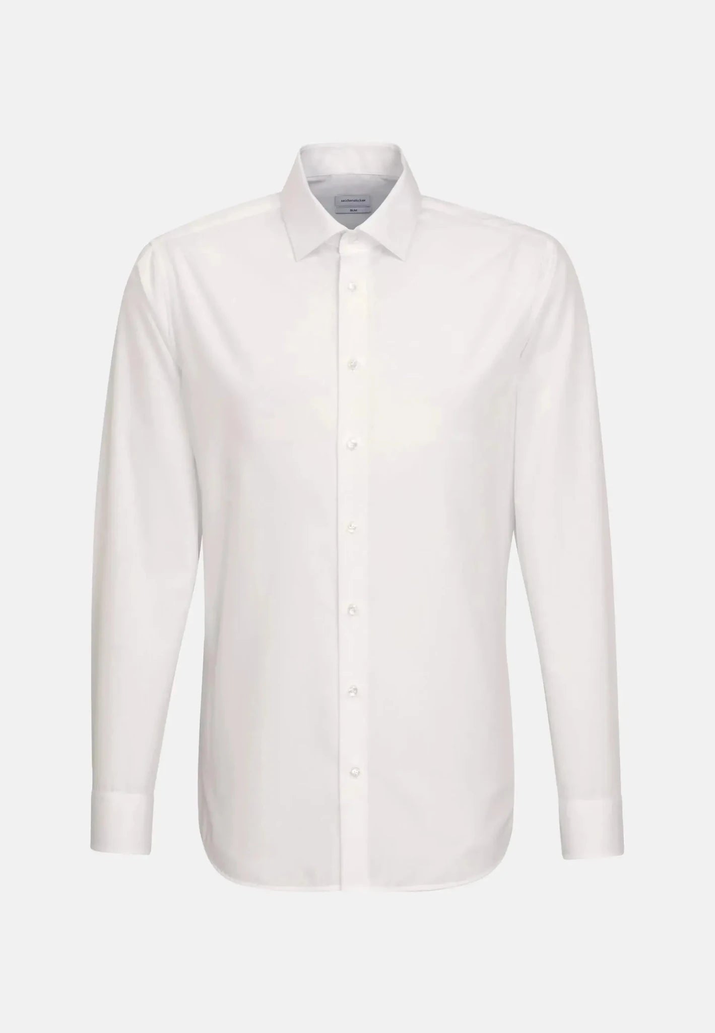 Seidensticker Shaped Fit No Iron Kent Collar Business Shirt White - 01.021000-01-38 - northern threads uk