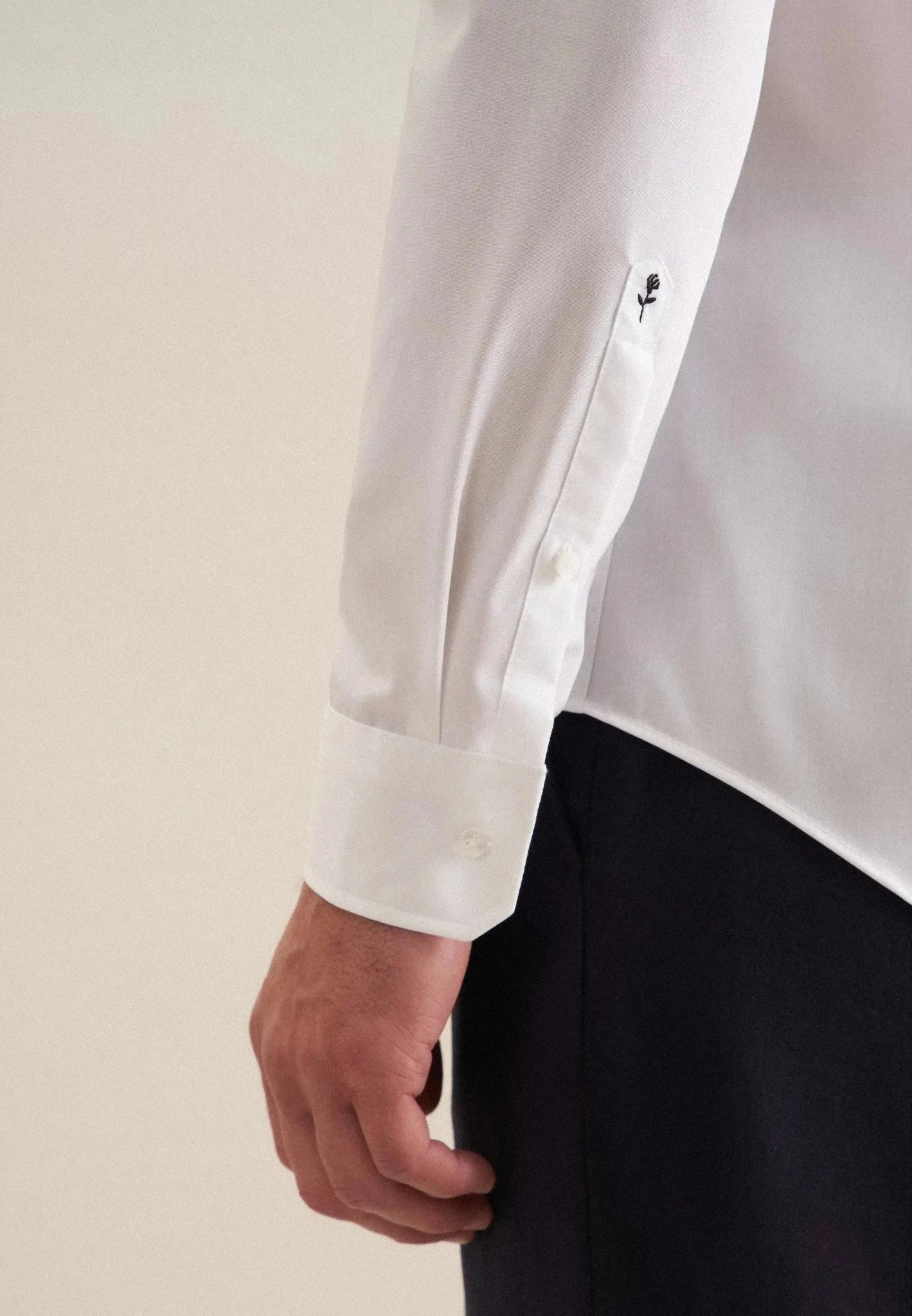 Seidensticker Shaped Fit No Iron Kent Collar Business Shirt White - northern threads