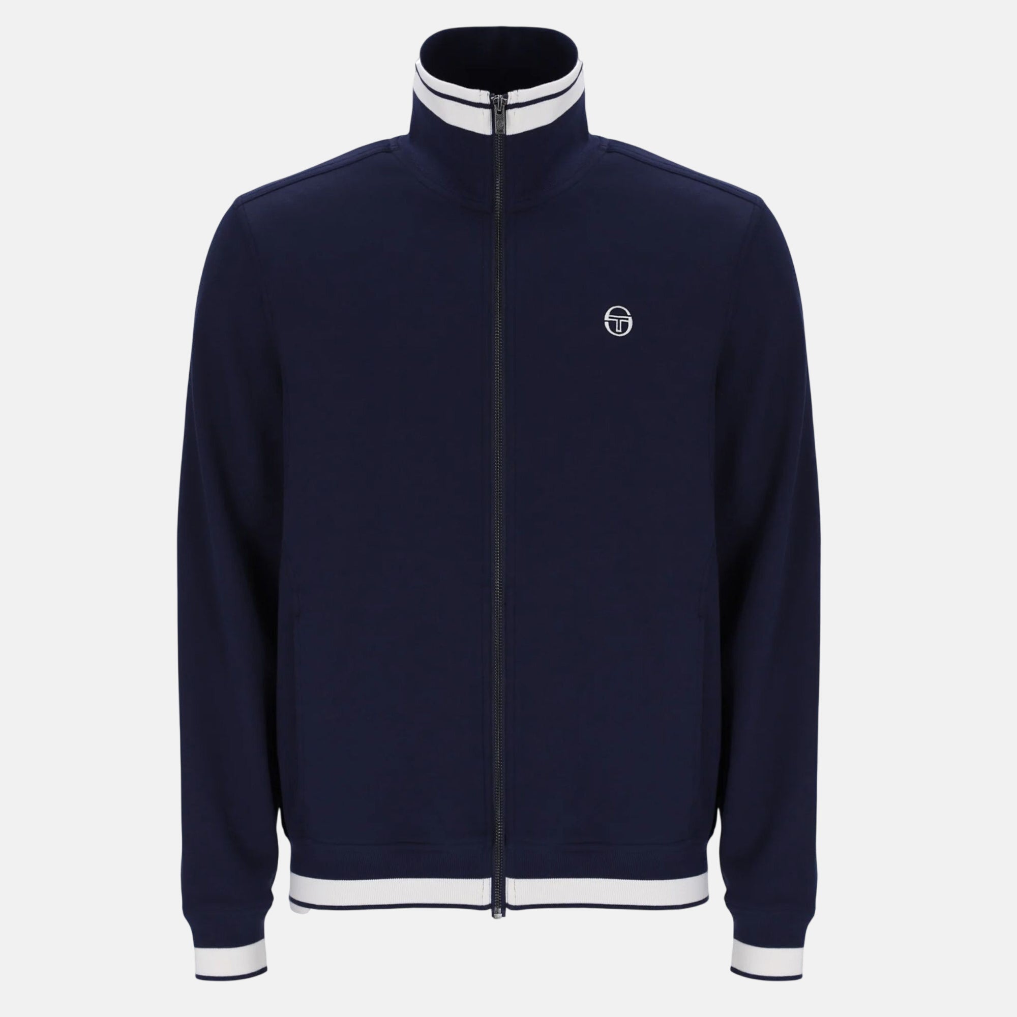Sergio Tacchini Attilio Track Top Jacket Maritime Blue Gardenia - SPR1206-M - northern threads uk