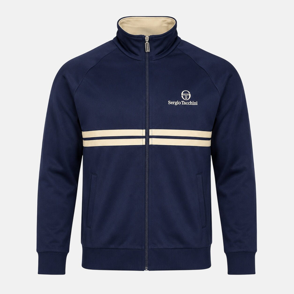 Sergio Tacchini Dallas Track Top Jacket Maritime Blue/Peyote | Northern Threads Designer Menswear