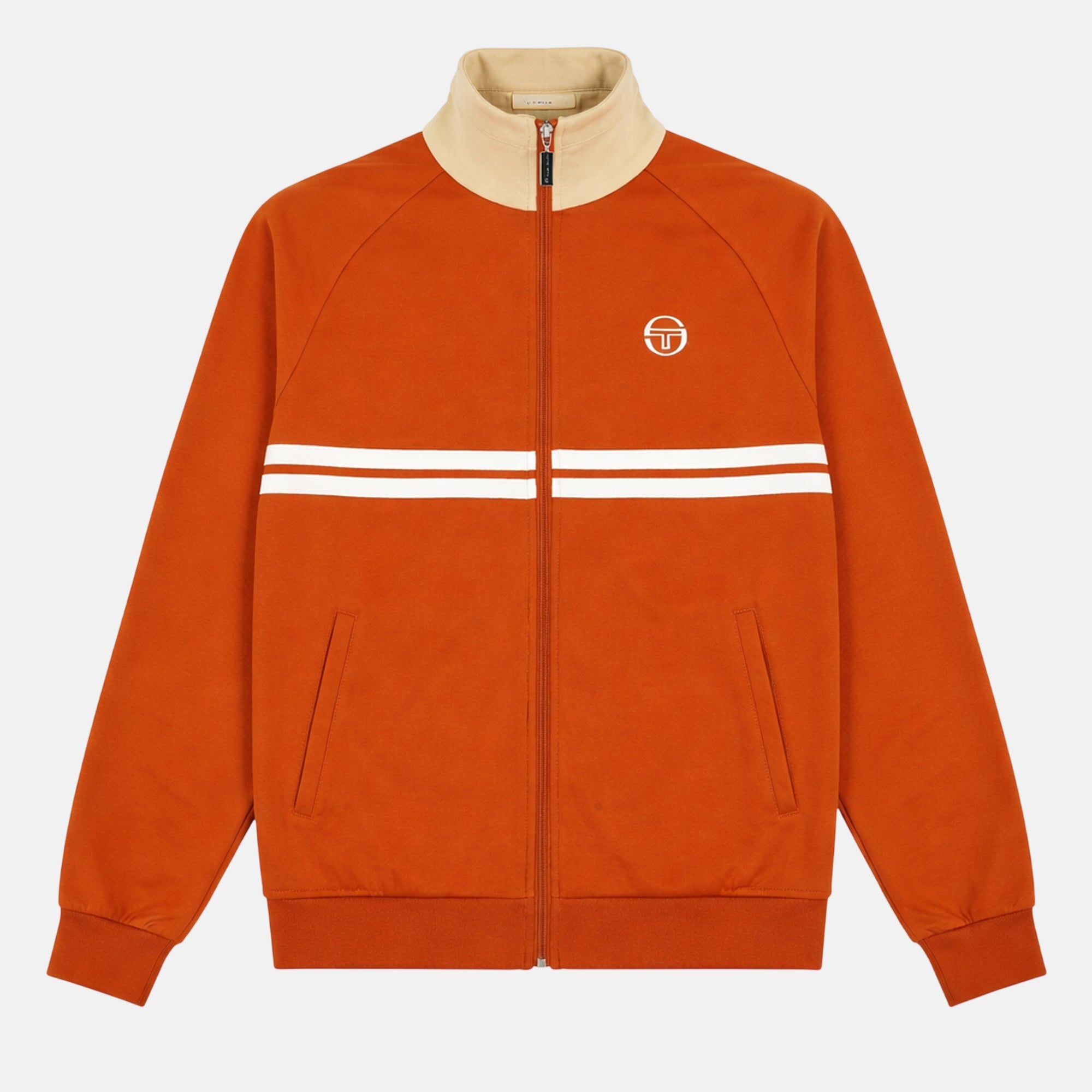 Sergio Tacchini Dallas Track Top Jacket Rooibos Tea Mojave Desert Gardenia - SPR1203-M - northern threads uk