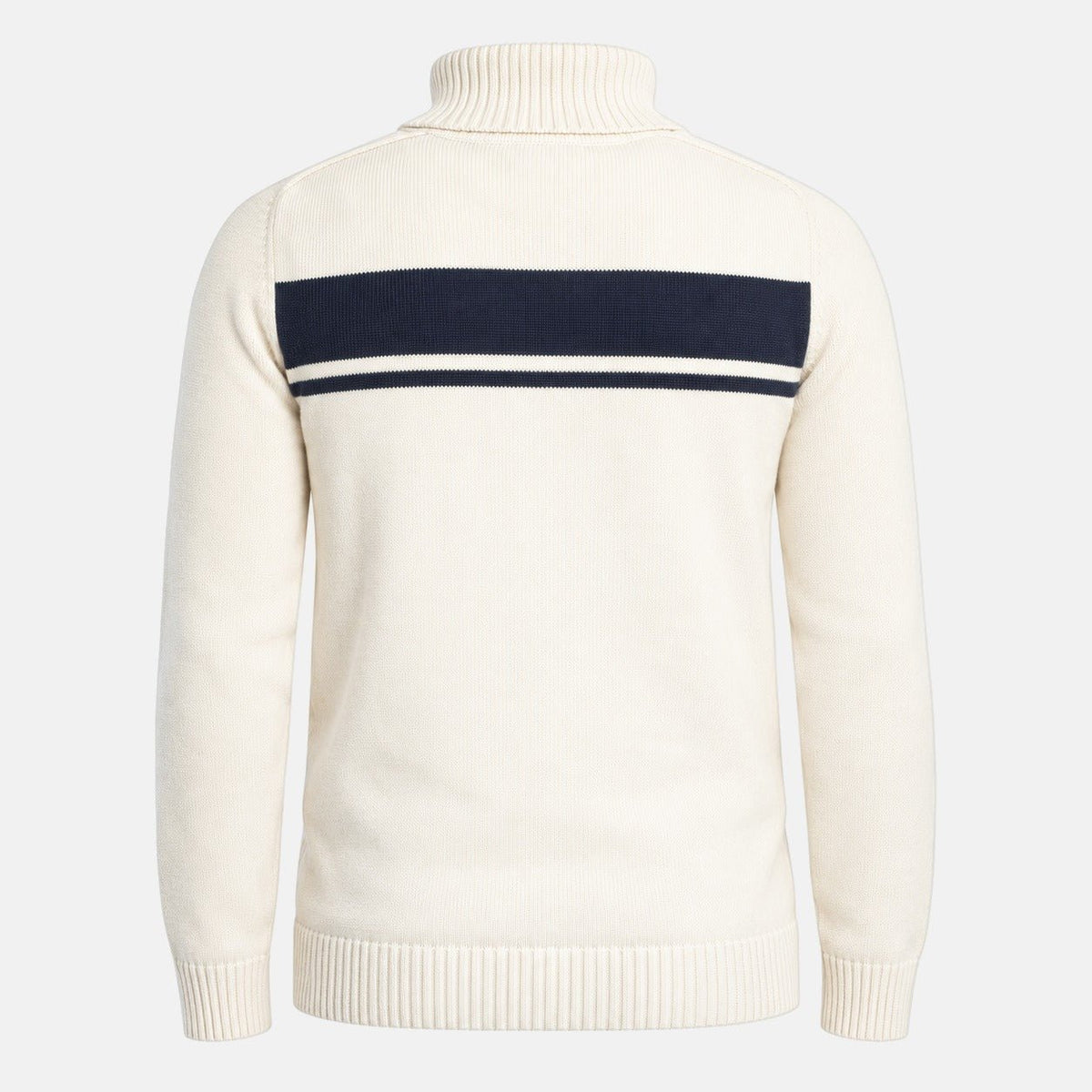 Sergio Tacchini Damarindo Knitted Turtle Neck Jumper Maritime Blue/Gardenia | Northern Threads Designer Menswear