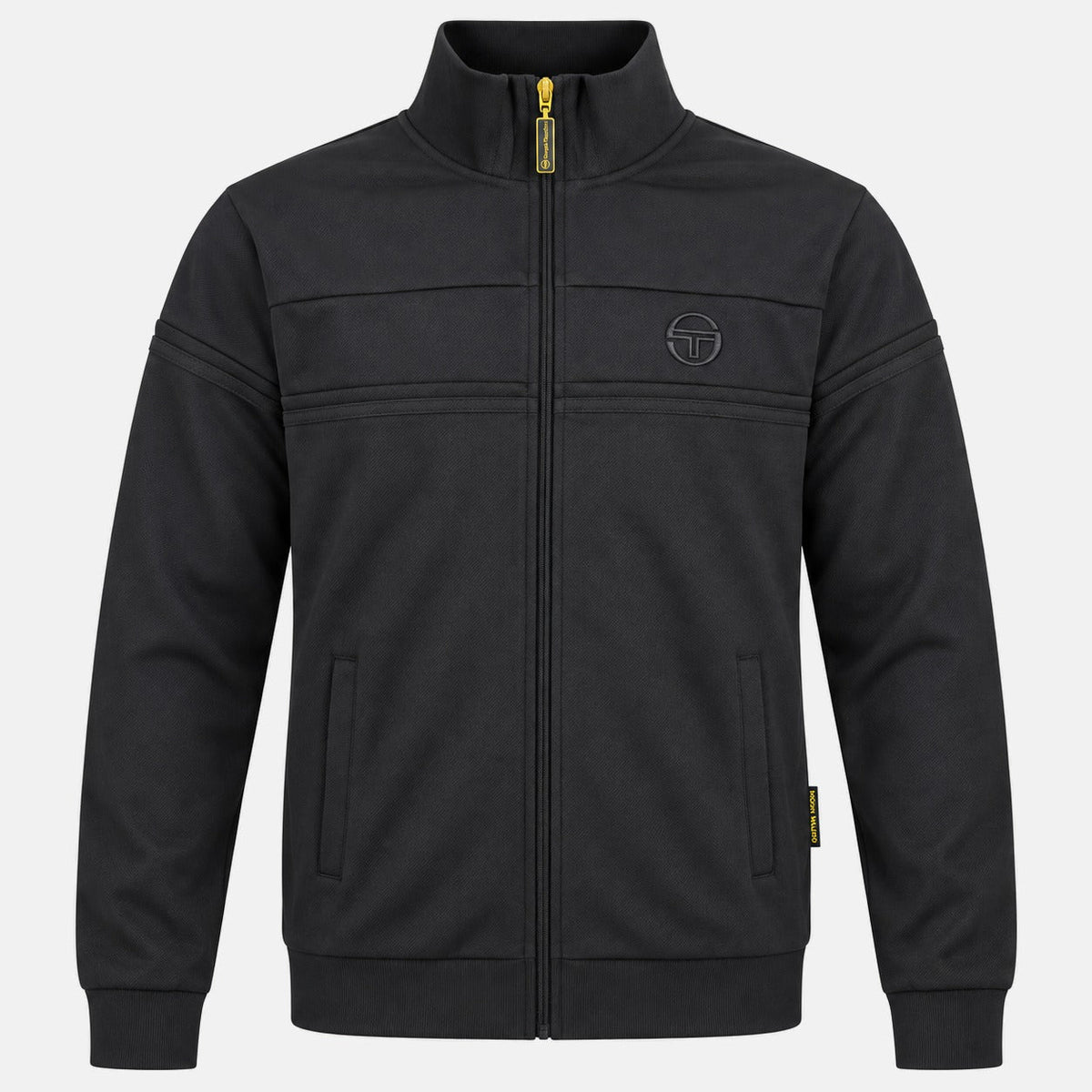 Sergio Tacchini Damarindo Track Top Jacket Triple Black | Northern Threads Designer Menswear