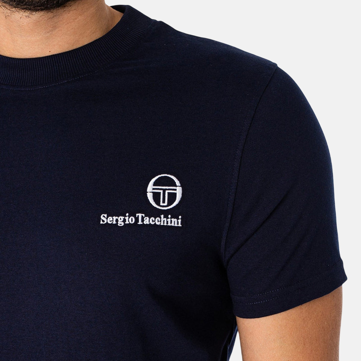 Sergio Tacchini Felton T-Shirt Maritime Blue | Northern Threads Designer Menswear