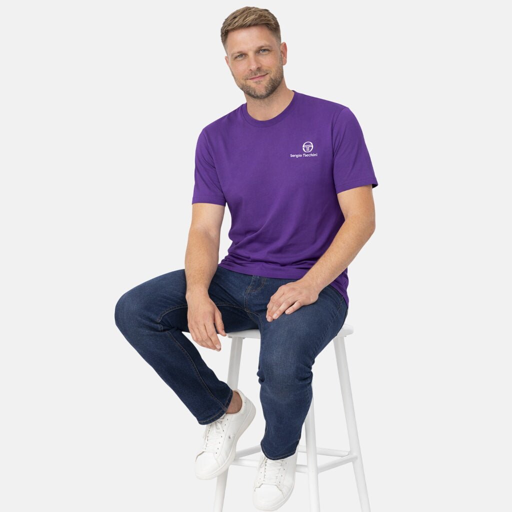 Sergio Tacchini Felton T-Shirt Pansy | Northern Threads Designer Menswear