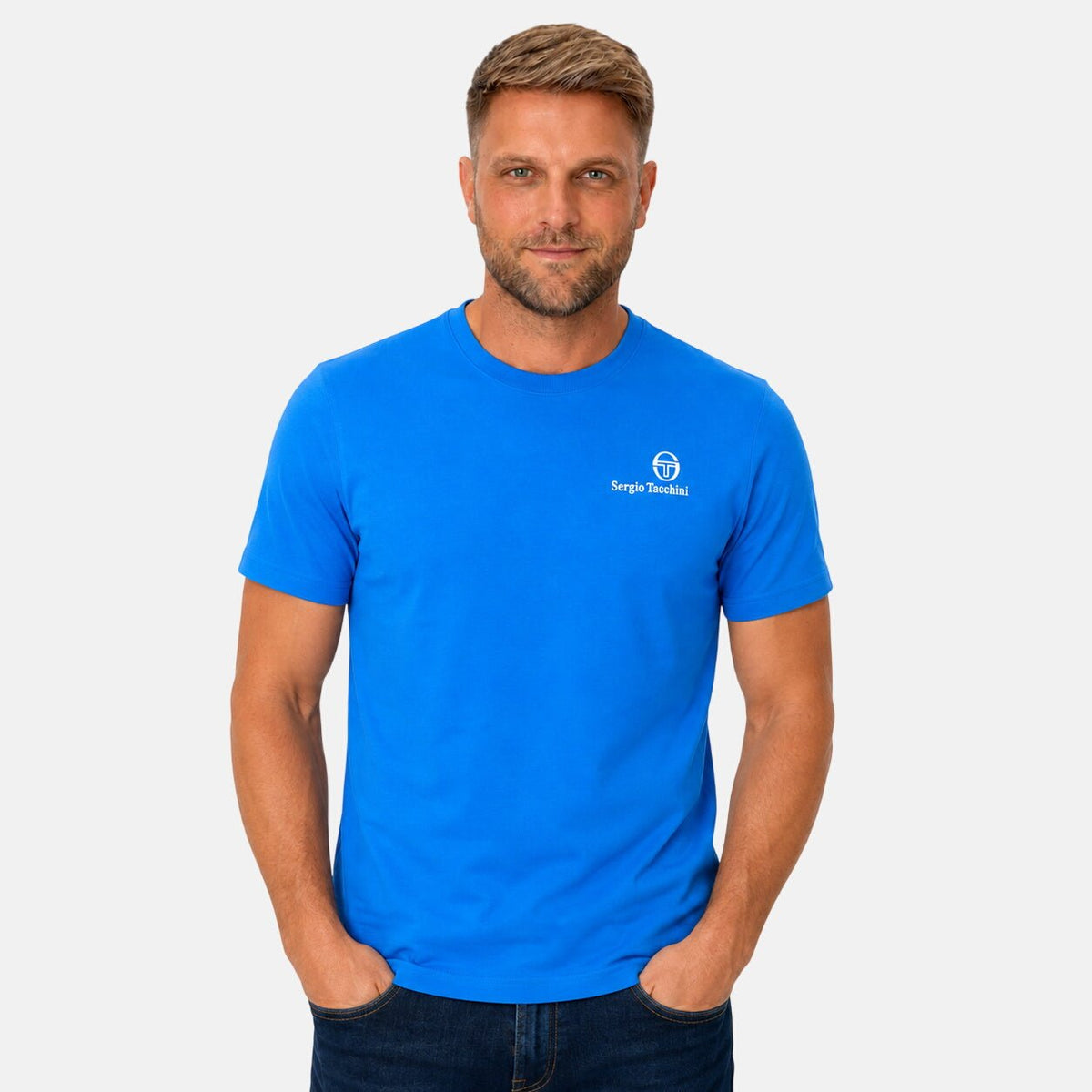 Sergio Tacchini Felton T-Shirt Princess Blue | Northern Threads Designer Menswear