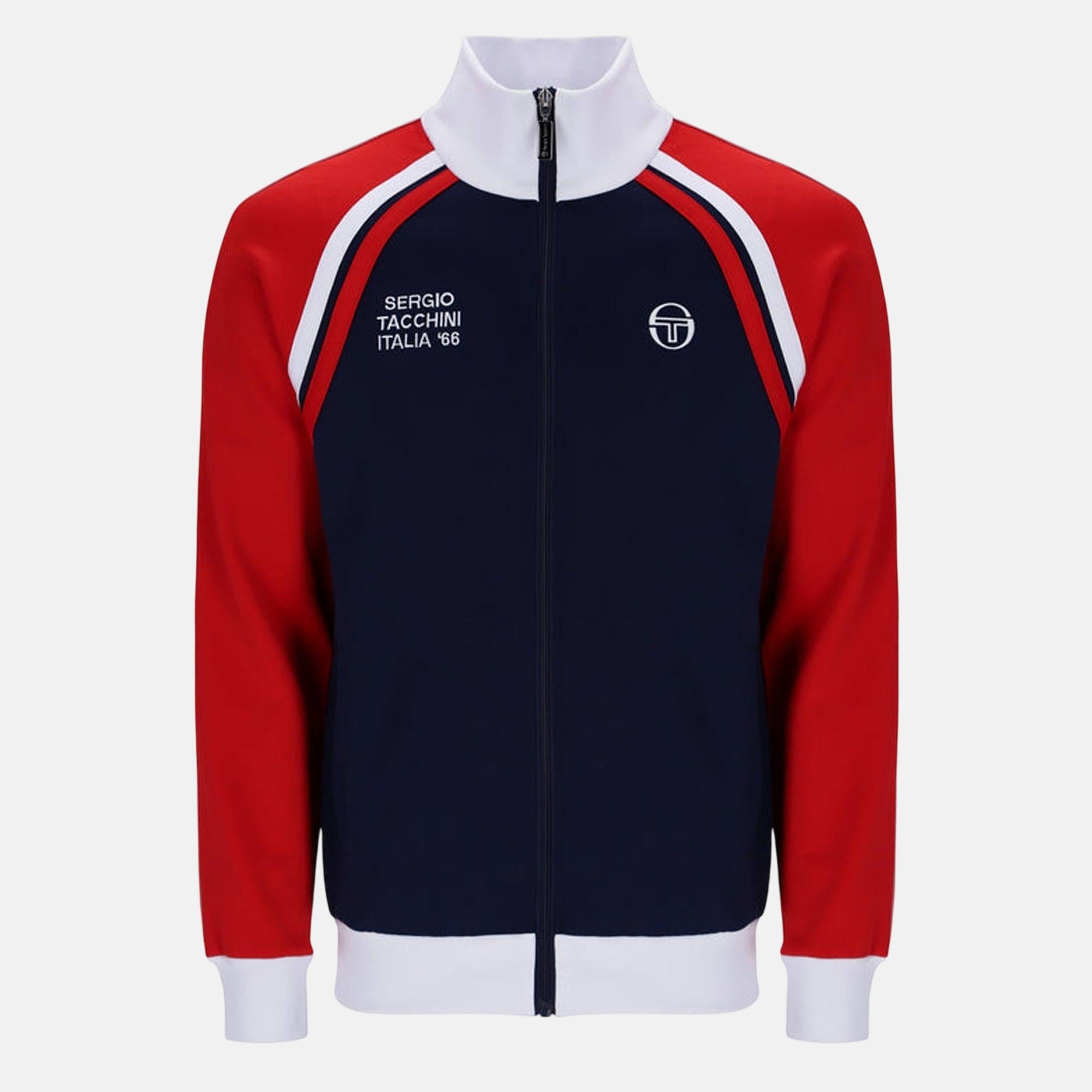 Sergio Tacchini Ghibli Davis Track Top Jacket Maritime Blue Adrenaline Rush White - SPR1198-M - northern threads uk
