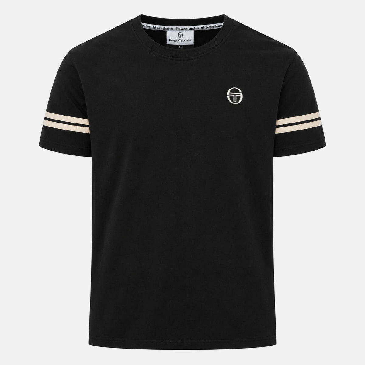 Sergio Tacchini Grello T-Shirt Black/Peyote | Northern Threads Designer Menswear