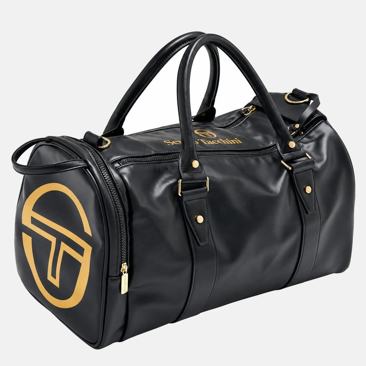 Sergio Tacchini Jorno Holdall Gym Bag Black/Gold | Northern Threads Designer Menswear