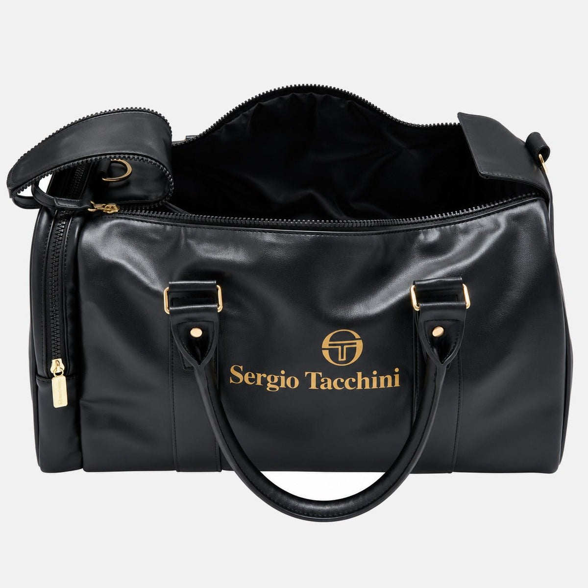 Sergio Tacchini Jorno Holdall Gym Bag Black/Gold | Northern Threads Designer Menswear