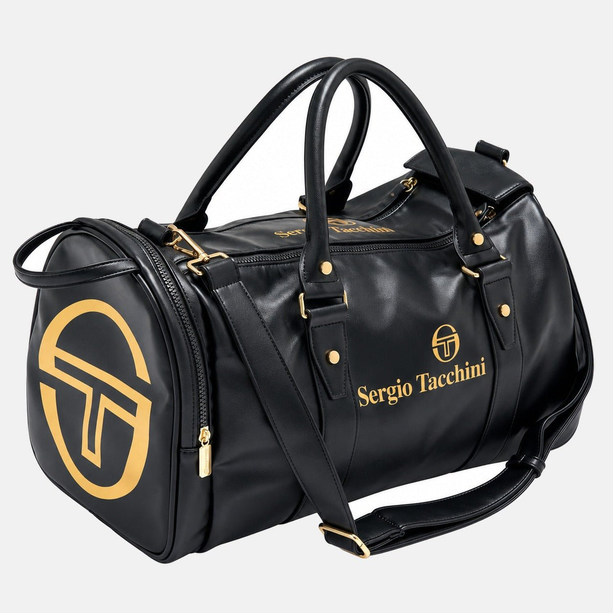 Sergio Tacchini Jorno Holdall Gym Bag Black/Gold | Northern Threads Designer Menswear