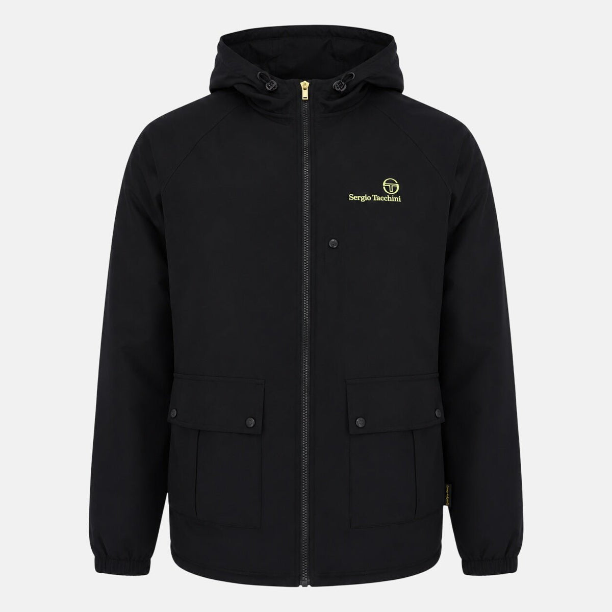 Sergio Tacchini Mancini Hooded Jacket Black | Northern Threads Designer Menswear