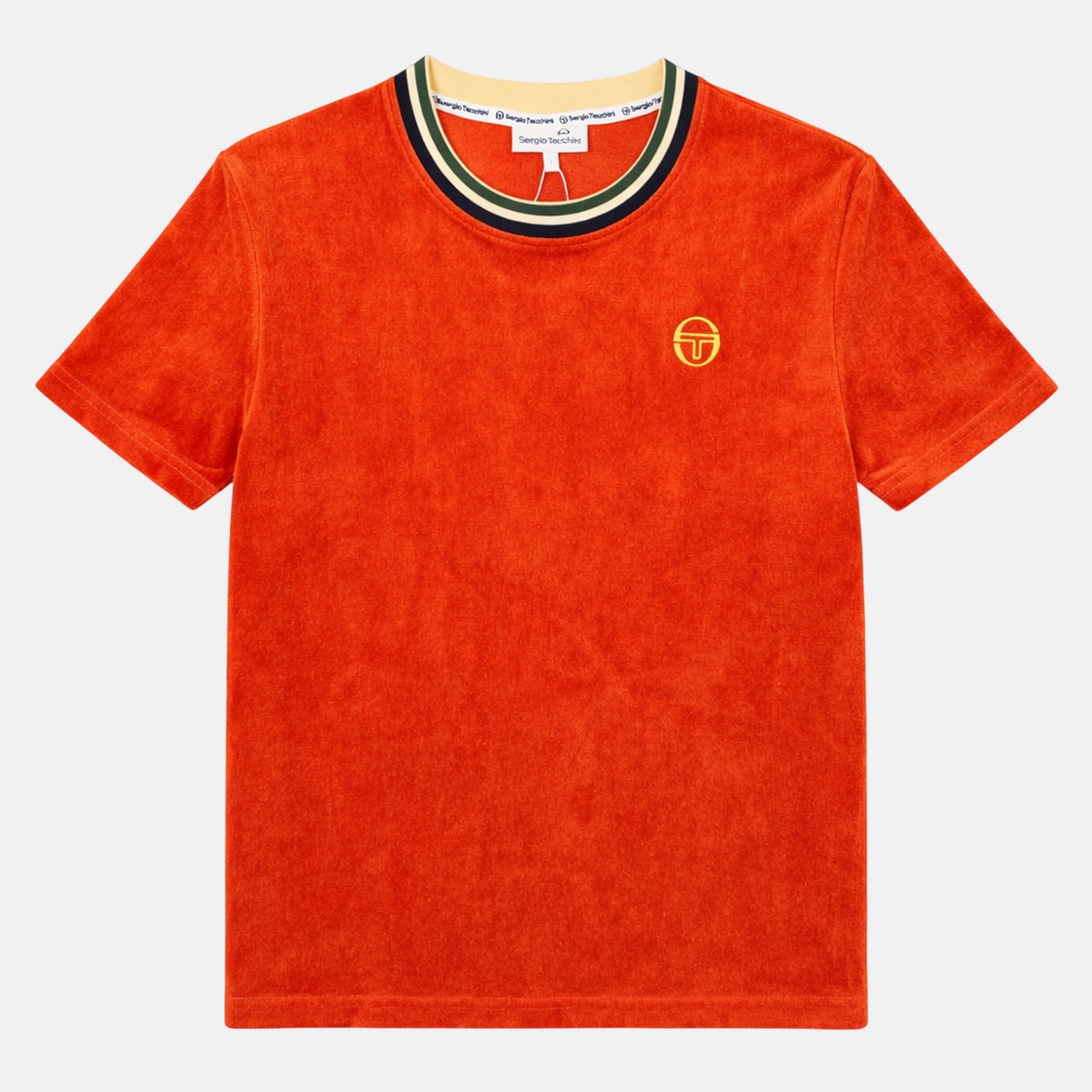 Sergio Tacchini Monte Velour T-Shirt Rooibos Tea - SPR1233-M - northern threads uk