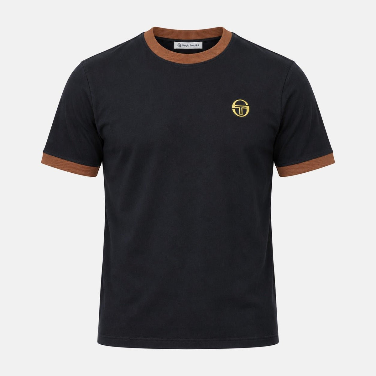Sergio Tacchini Nera T-Shirt Black/Potting Soil | Northern Threads Designer Menswear