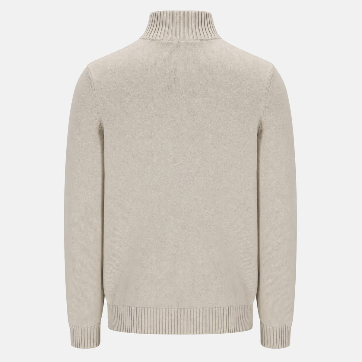 Sergio Tacchini New Dallas 1/4 Zip Knitted Jumper Peyote/Maritime Blue | Northern Threads Designer Menswear