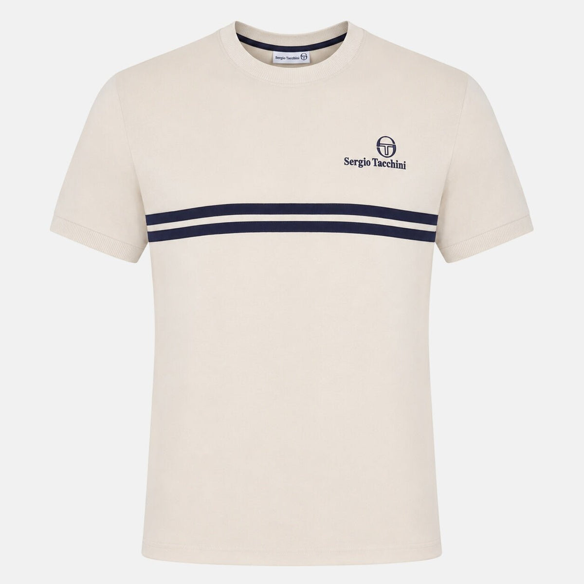 Sergio Tacchini New Supermac T-Shirt Peyote/Maritime Blue | Northern Threads Designer Menswear