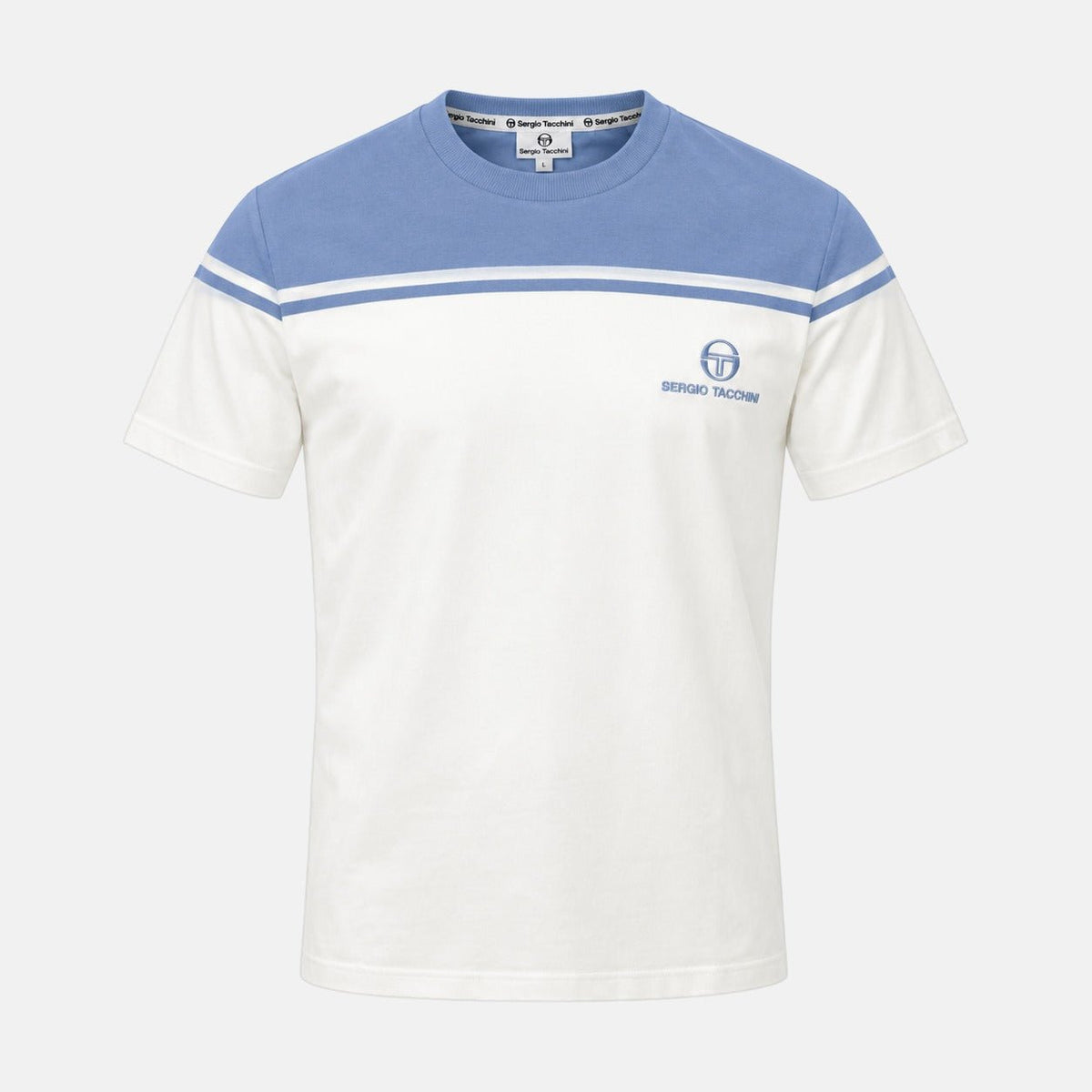 Sergio Tacchini New Young Line T-Shirt Country Blue/Gardenia | Northern Threads Designer Menswear