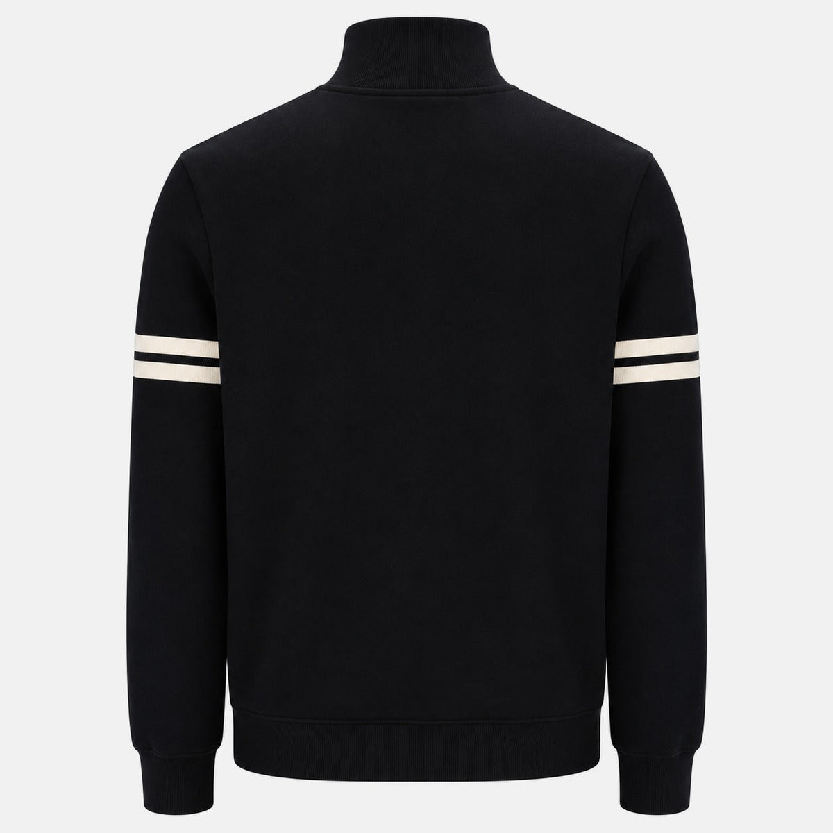 Sergio Tacchini Orion 1/4 Zip Sweatshirt Black/Peyote | Northern Threads Designer Menswear