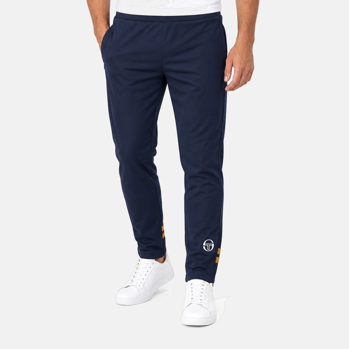 Sergio Tacchini Orion Track Pant Joggers Maritime Blue/Golden Brown | Northern Threads Designer Menswear