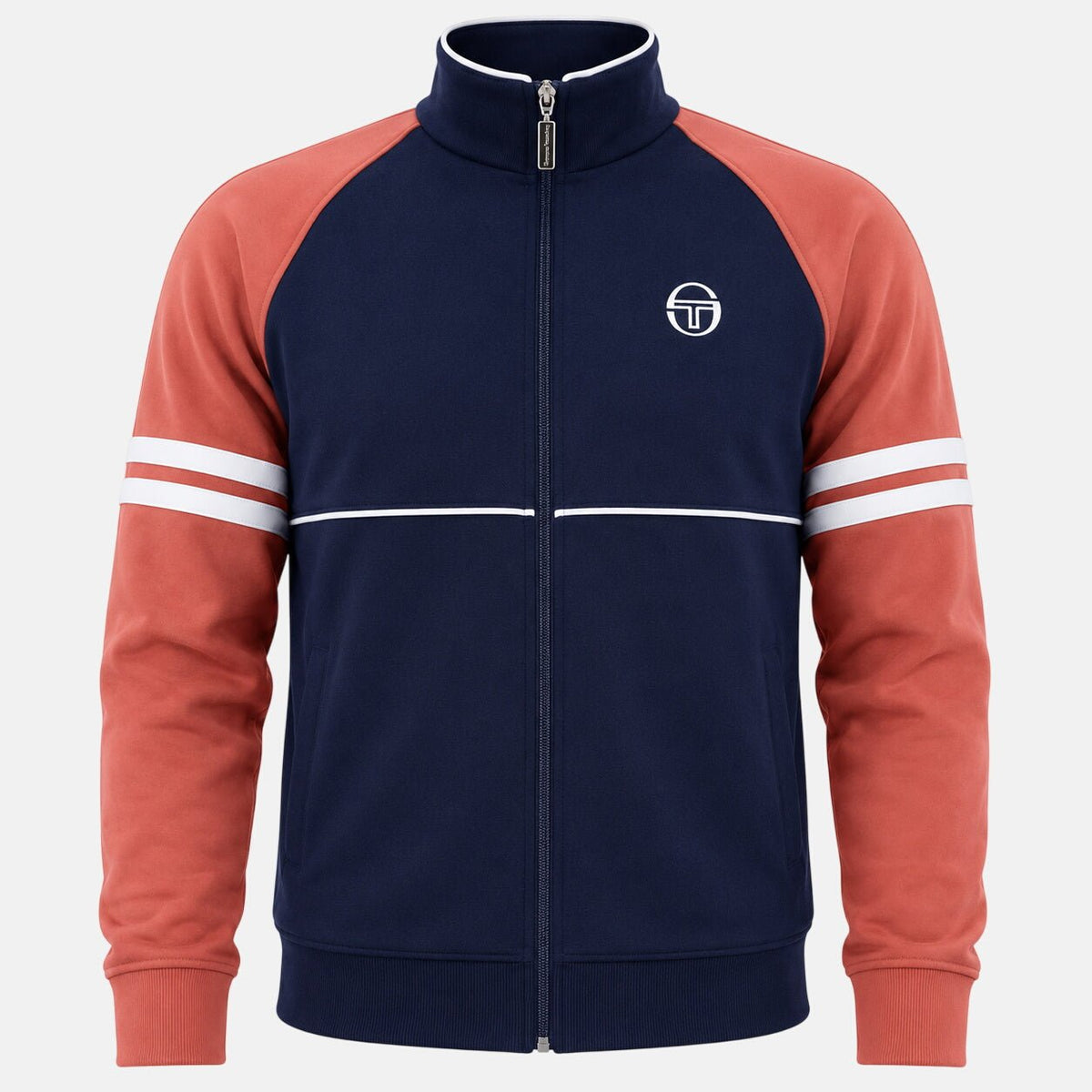 Sergio Tacchini Orion Track Top Jacket Maritime Blue/Light Mahogany/White | Northern Threads Designer Menswear