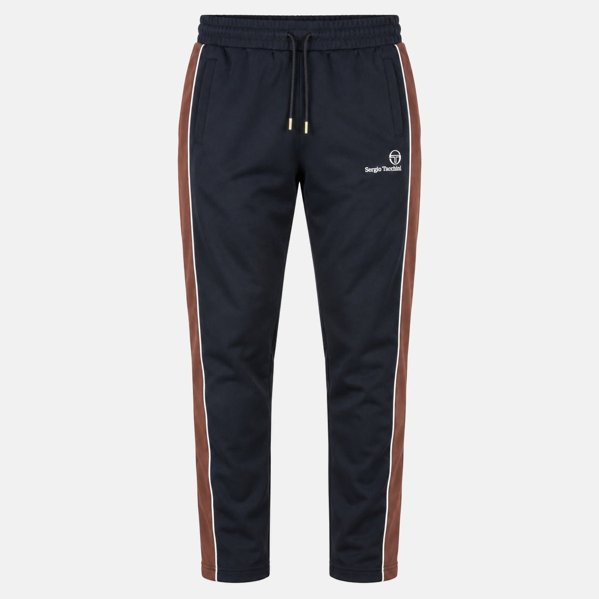 Sergio Tacchini Spiga Track Pant Joggers Black/Potting Soil/Gardenia | Northern Threads Designer Menswear