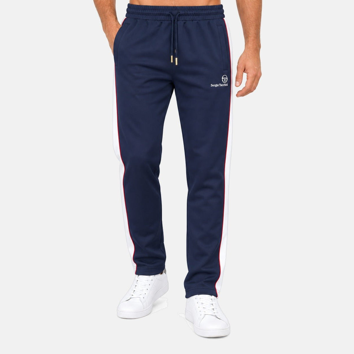 Sergio Tacchini Spiga Track Pant Joggers Maritime Blue/Gardenia/Merlot | Northern Threads Designer Menswear