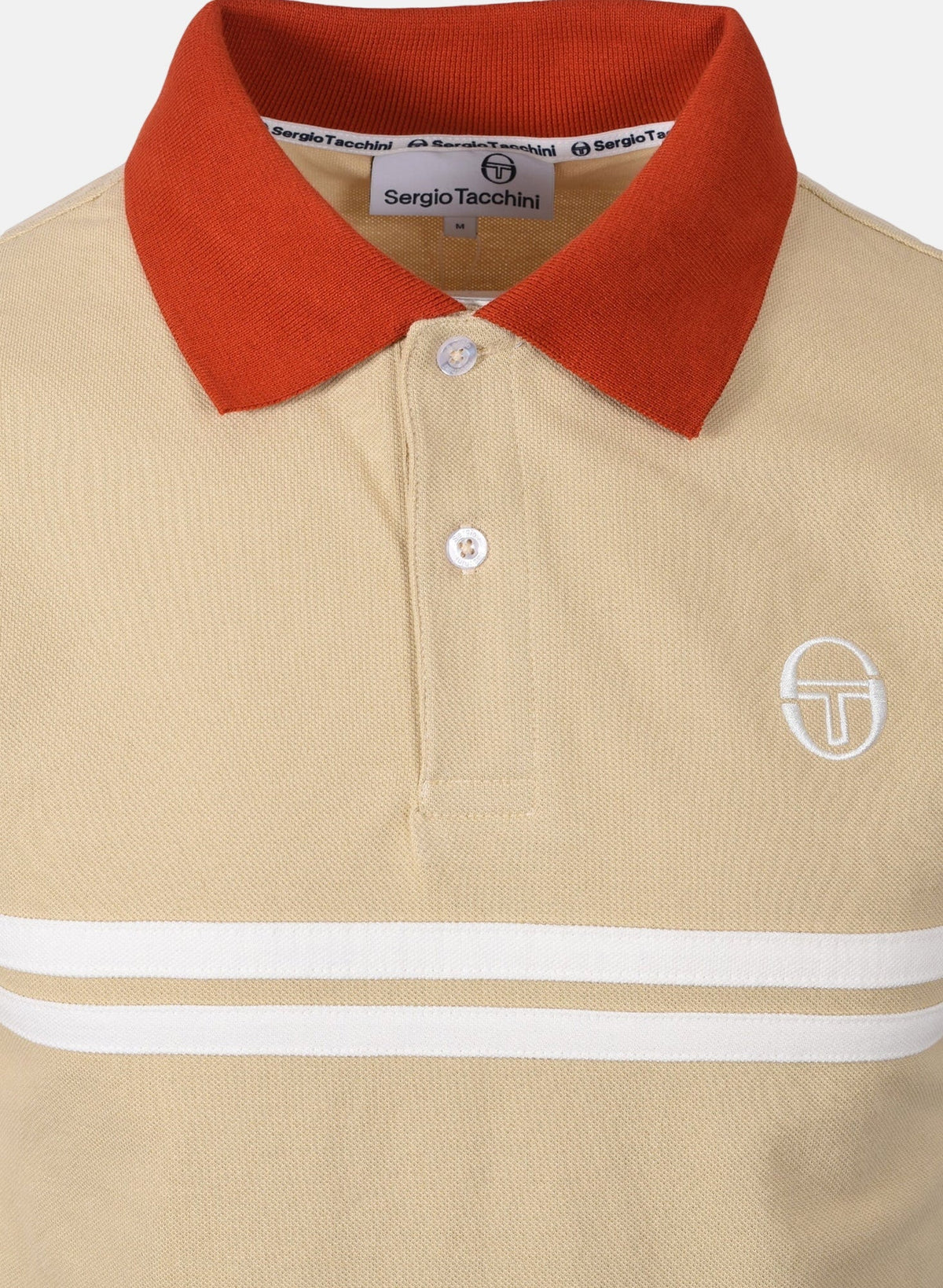 Sergio Tacchini Supermac Polo Shirt Mojave Desert Rooibos Tea Gardenia | Northern Threads Designer Menswear