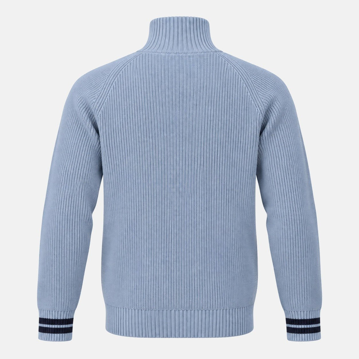 Sergio Tacchini Toledo 1/4 Zip Knitted Jumper Country Blue/Maritime Blue | Northern Threads Designer Menswear