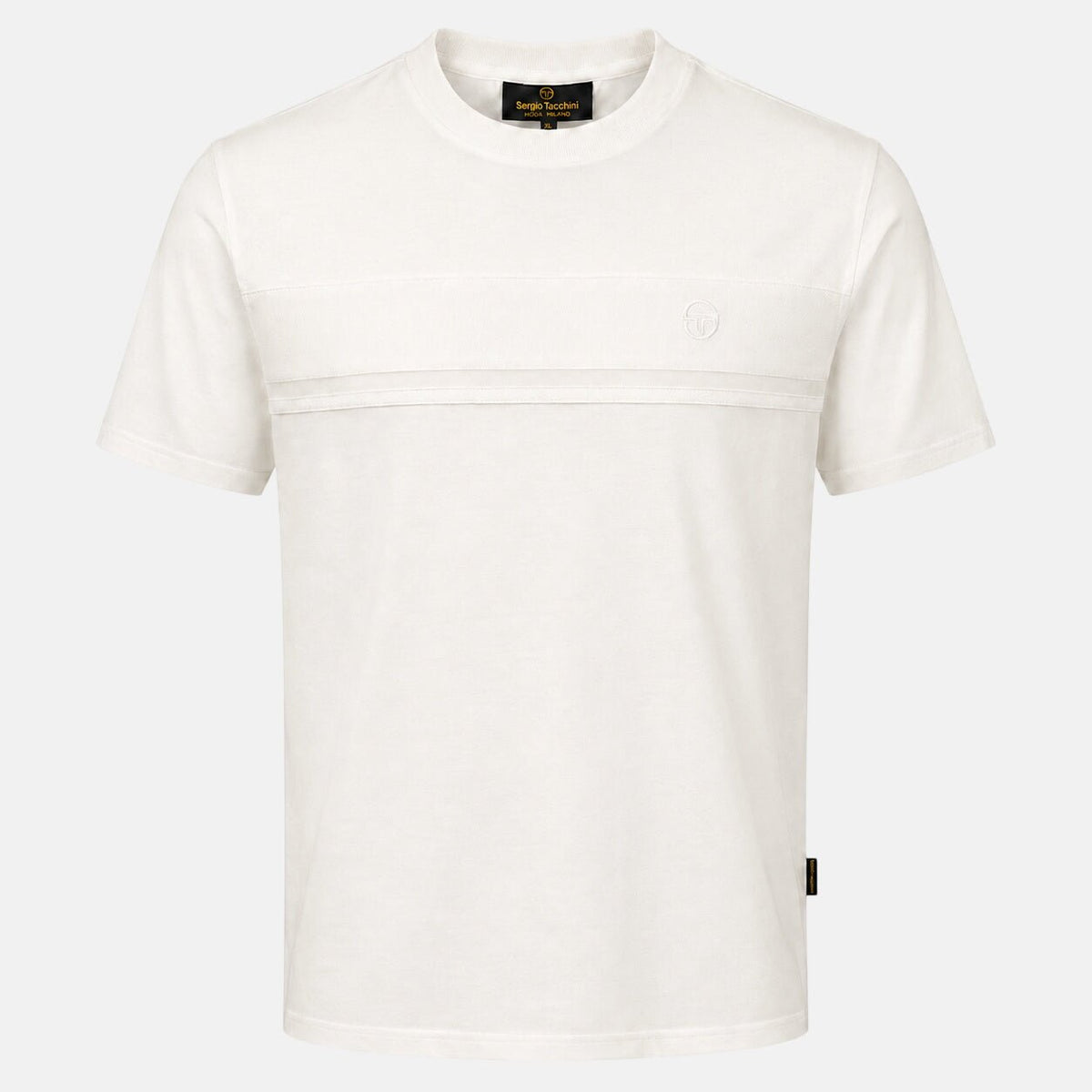 Sergio Tacchini Tonal Dama T-Shirt Gardenia/Gardenia | Northern Threads Designer Menswear