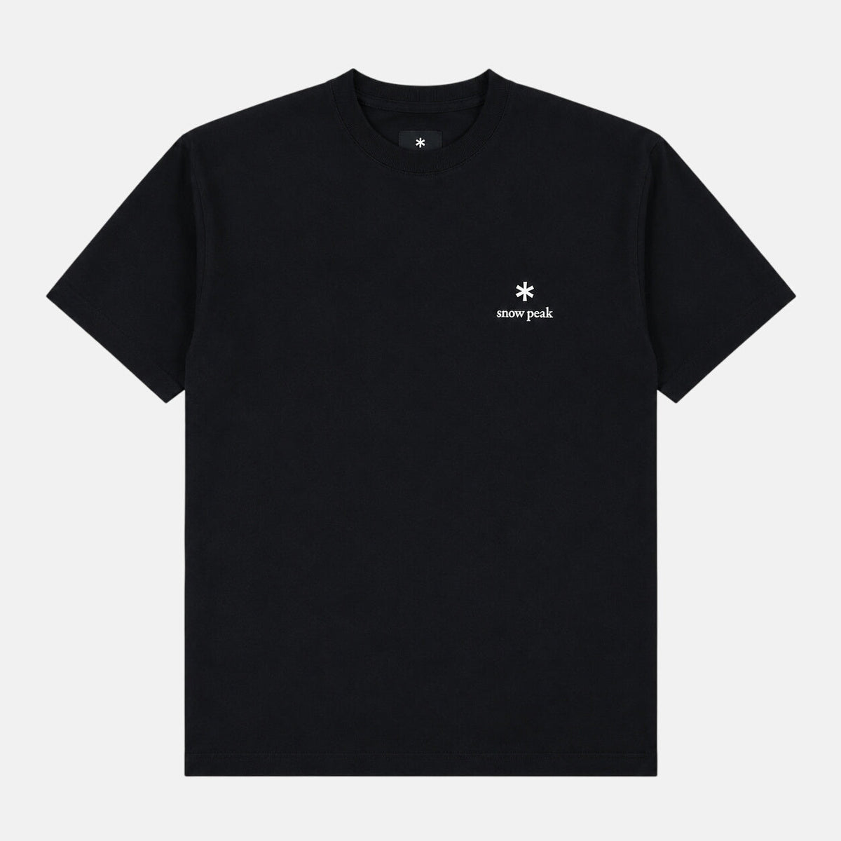 Snow Peak Logo T-Shirt Black | Northern Threads Designer Menswear