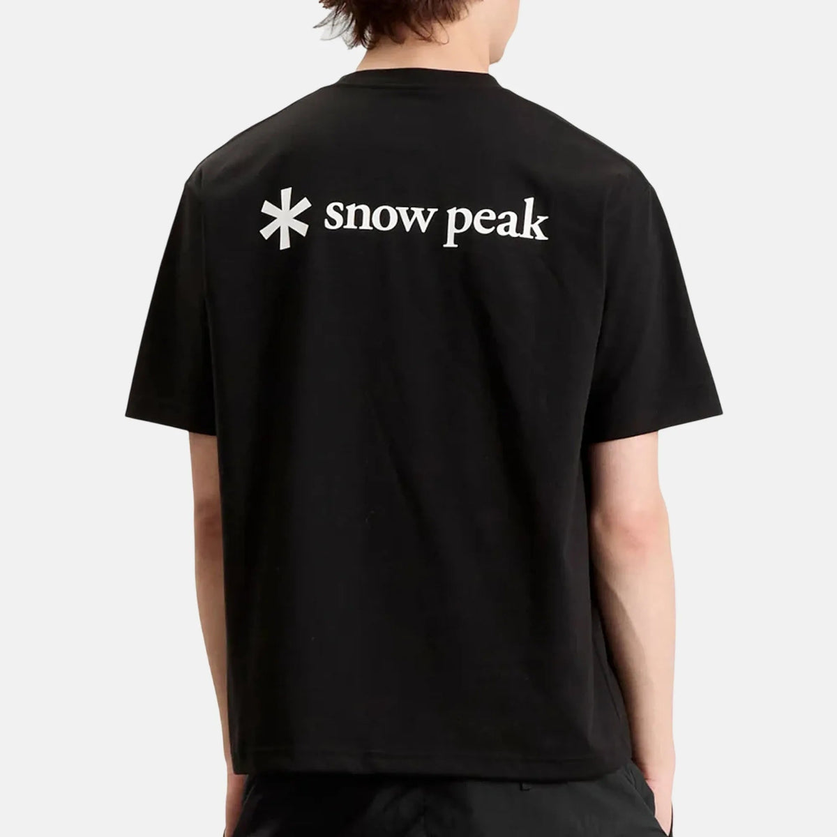 Snow Peak NSD Back Printed Logo T-Shirt Black | Northern Threads Designer Menswear