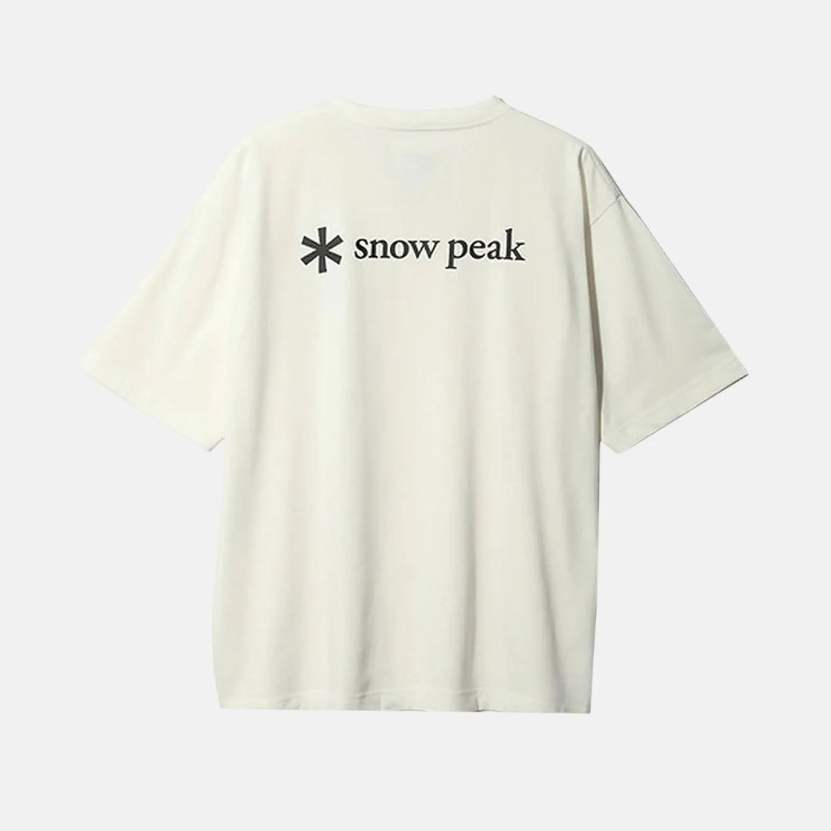Snow Peak NSD Back Printed Logo T-Shirt Off White | Northern Threads Designer Menswear
