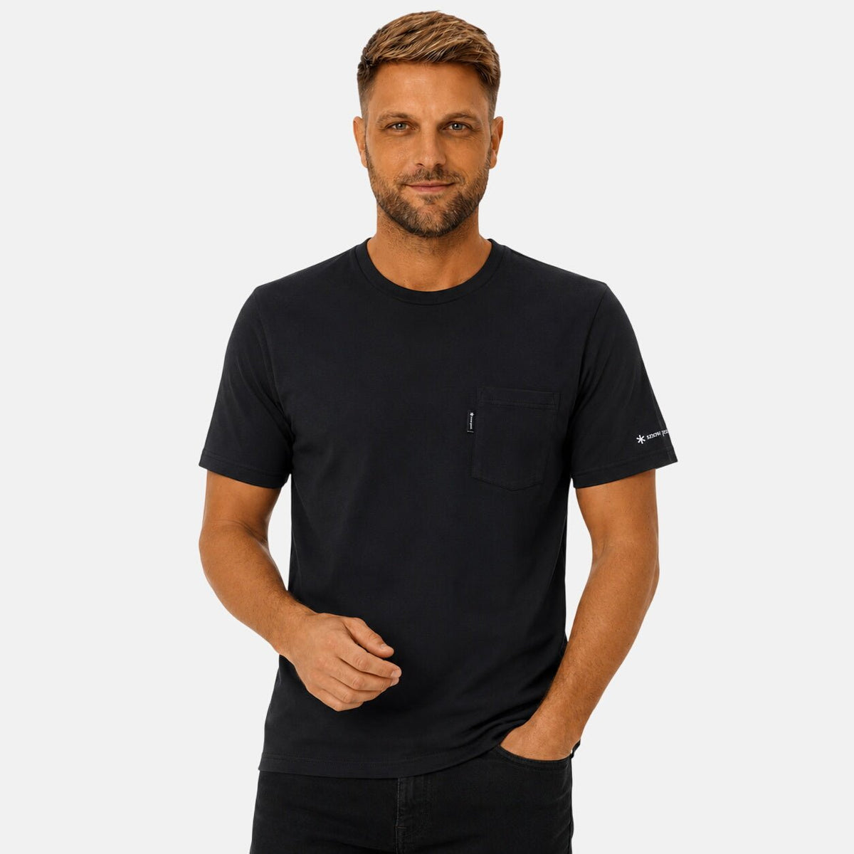 Snow Peak Pocket T-Shirt Black | Northern Threads Designer Menswear