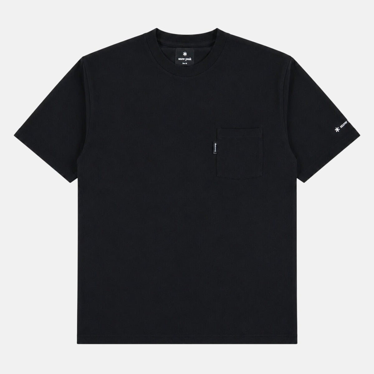 Snow Peak Pocket T-Shirt Black | Northern Threads Designer Menswear