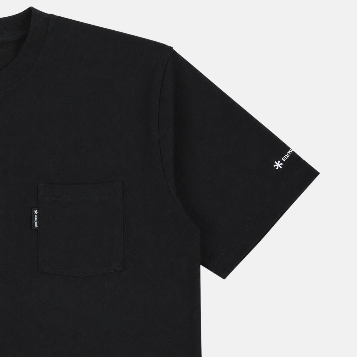 Snow Peak Pocket T-Shirt Black | Northern Threads Designer Menswear