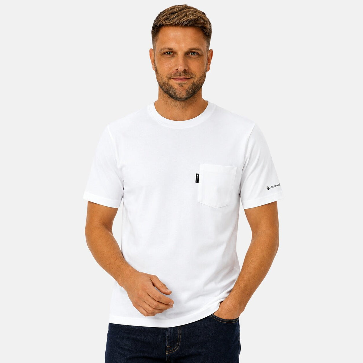 Snow Peak Pocket T-Shirt Off White | Northern Threads Designer Menswear