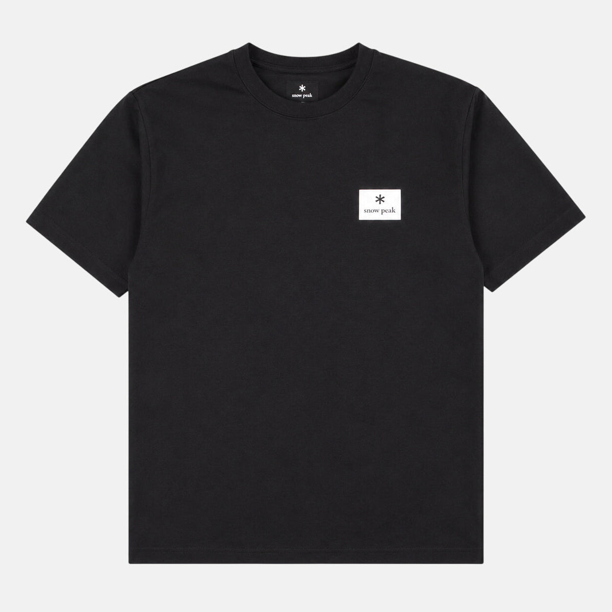 Snow Peak Square Logo T-Shirt Black | Northern Threads Designer Menswear