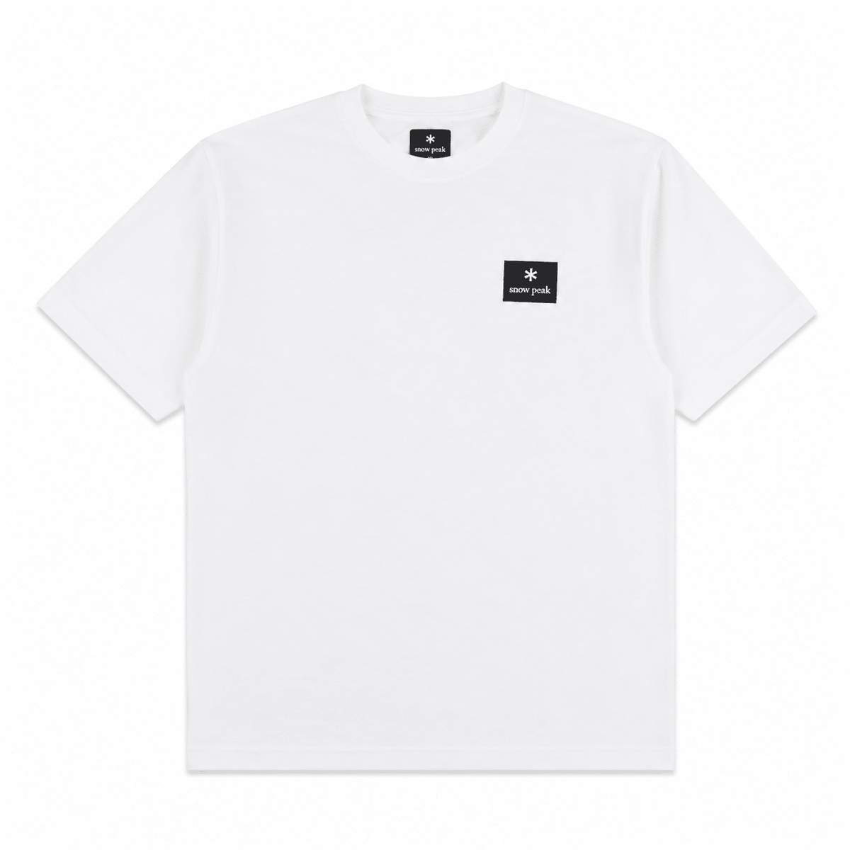 Snow Peak Square Logo T-Shirt Off White | Northern Threads Designer Menswear