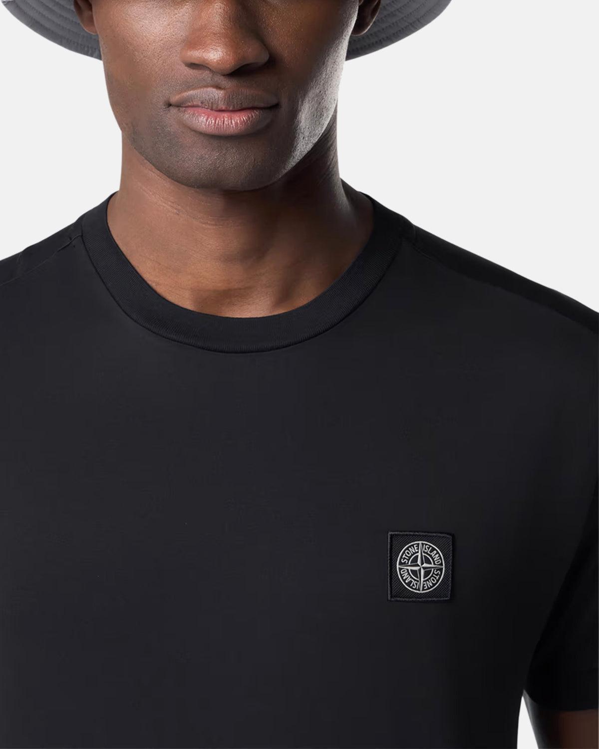 STONE ｜ (2100039 60/2 Cotton Jersey T-shirt (K1S1 Antique Rose Slim-fit T-shirt with Compass logo patch