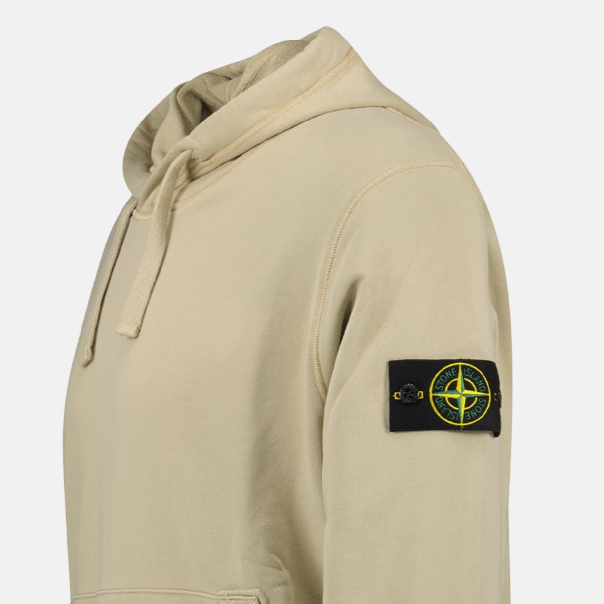 Stone Island Brushed Organic Cotton Hoodie Desert - northern threads