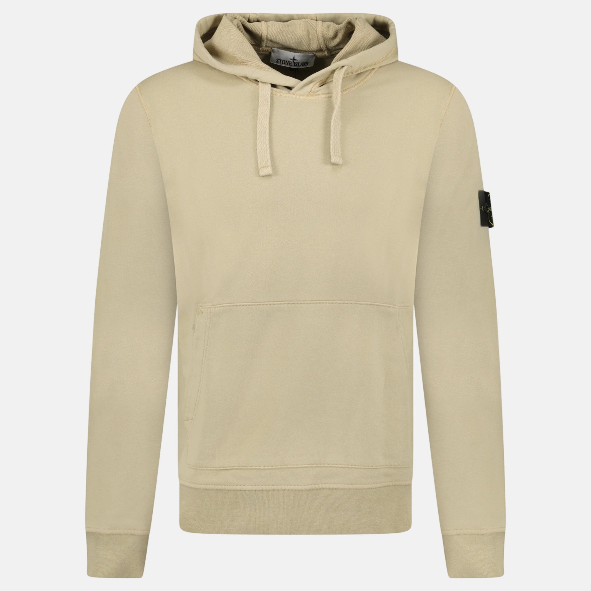 Stone Island Brushed Organic Cotton Hoodie Desert - B4 - northern threads uk