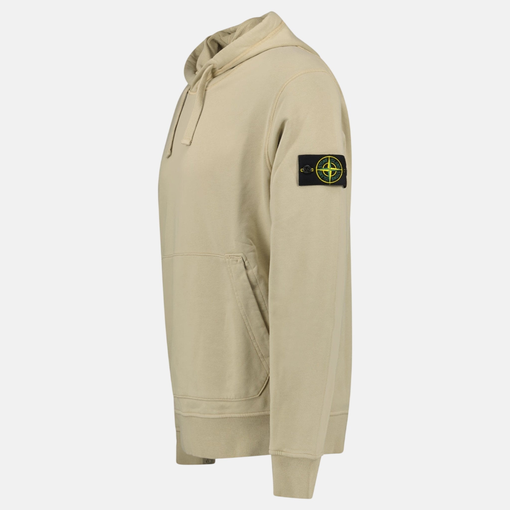 Stone Island Brushed Organic Cotton Hoodie Desert - northern threads
