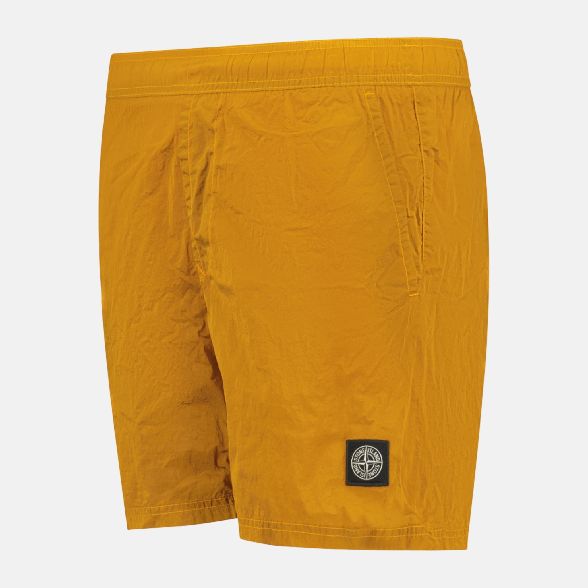Stone Island Chrome Swim Shorts Burnt Orange - northern threads