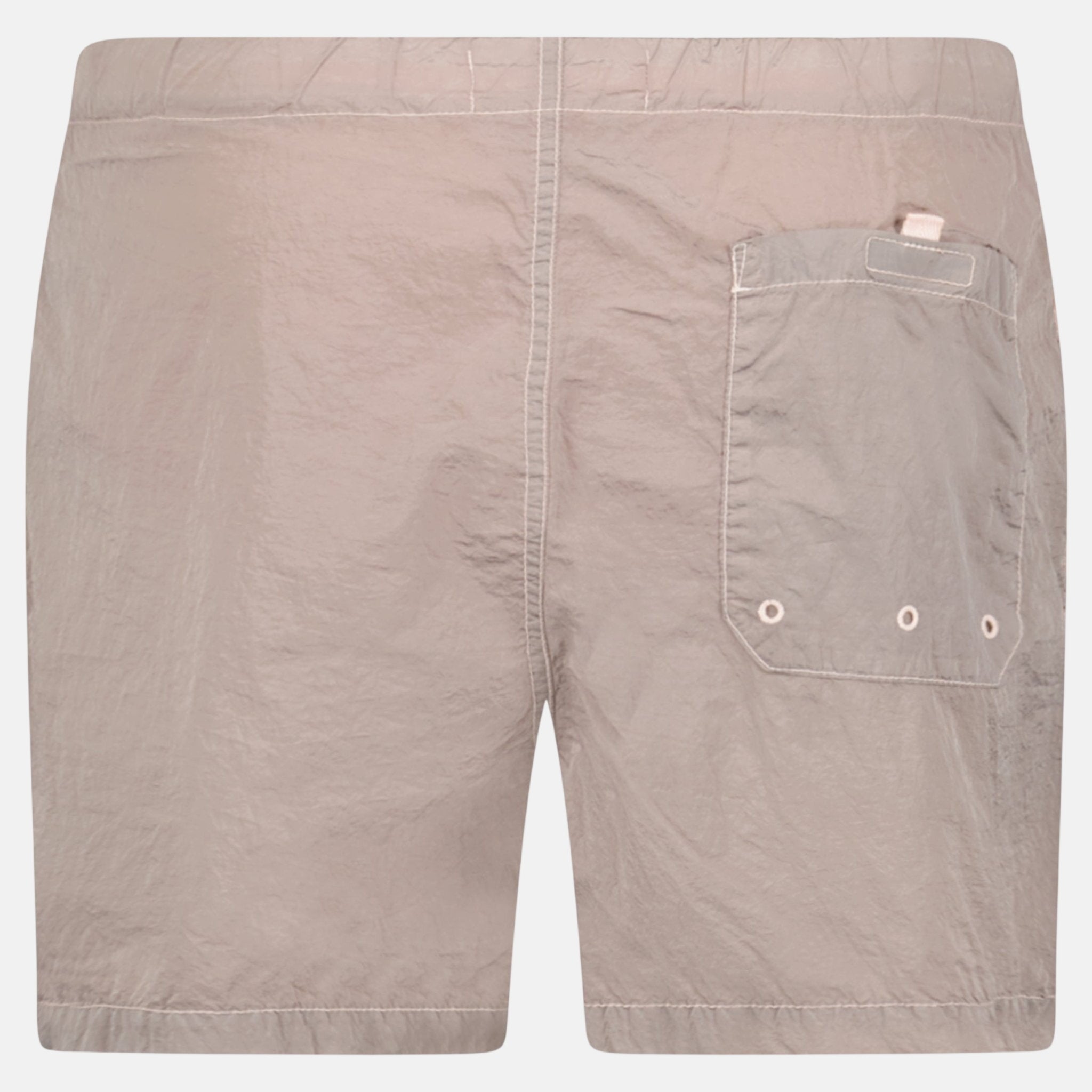Stone Island Compass Button Chrome Swim Shorts Antique Rose - northern threads